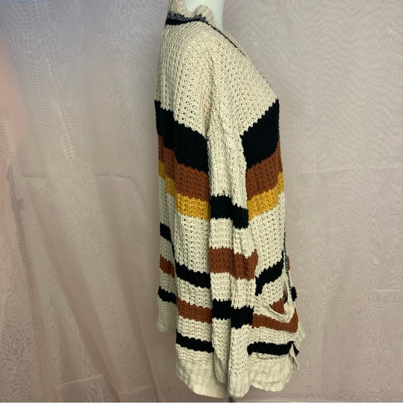 Hem & Thread open front striped cardigan - Picture 7 of 8